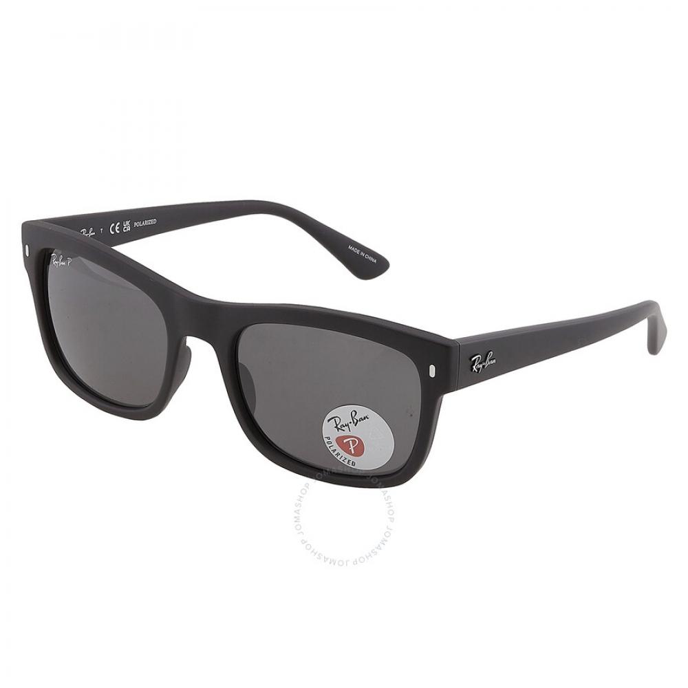 Ray Ban Polarized Black Square Unisex Sunglasses Rb4428 601s48 56