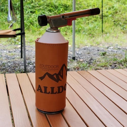 ALLDOOR CB Can Cover, Genuine Leather, Camel, Made In Japan, for Cassette Gas Canisters, Frying Pans, Outdoor Camping, Camping Supplies, Kitchen Suppl