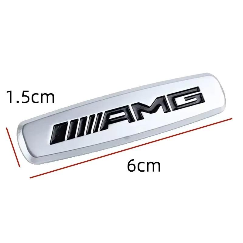 CQI1 Car Seat Emblem Badge Headrest Console Interior Decoration Sticker For Mercedes-Benz AMG W203 W204 W205 W210 Interior Mouldings