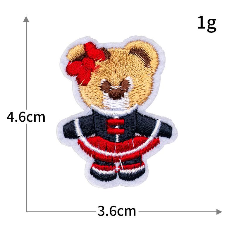 5/20 Stück Mini Süße Tiere Aufnäher Aufbügeln Stickerei Für Kleidung Cartoon Anime Aufnäher Für Kinderkleidung Applikationen Aufkleber T-Shirt
