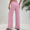 Women's Casual And Fashionable Versatile Color Floor Sweeping Wide Leg Casual Pants
