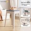 Yeya 40CM Khaki Square Storage Stool with Lid