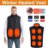 Heated Vest for Men Women Winter Thermal Smart USB Heating Vest 9 Carbon Fiber Heating Pads 3 Temperature Levels No Battery