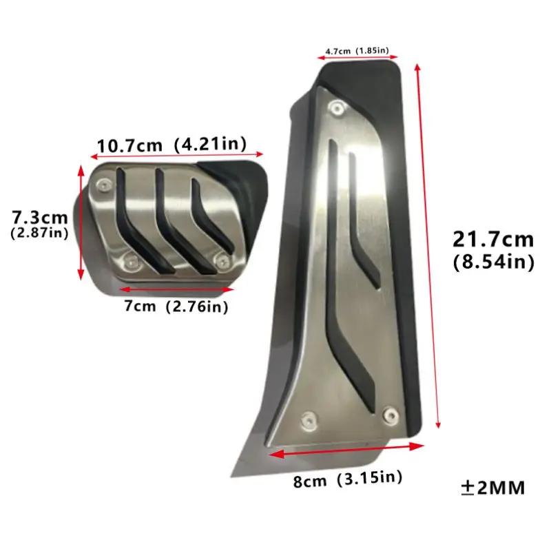 For BMW X5 X6 F15 F16 E70 E71 E72 2008~2018 Car Foot Pedals Cover Accelerator Brake Pedals Kit Non-Slip Mat Interior Accessories
