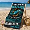 Dolphins Team Logo Artwork Beach Towel, Microfiber Beach Towel, Perfect For Pool, Beach, Travel, Home Decor Beach Party Fan gifts