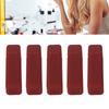 5 Pcs Empty Lip Gloss Tubes Rubber Paint Frosted Texture Refillable Rectangular Lip Balm Bottles Red