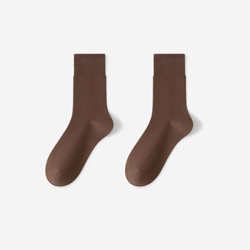 

Женские чисто белые гофрированные носки до середины икры - Коллекция Весна, Лето, Осень, Зима One Size кофейный