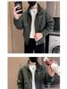 2025 Trendy Men's Hipster Embroidered Workwear Jacket, Spring/Autumn Style Casual Top
