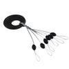 100Pcs Rubber Space Beans Oval Stopper Fishing Bobber For Fly Fishing Accessories Spinner Bait Fish Tool 2025