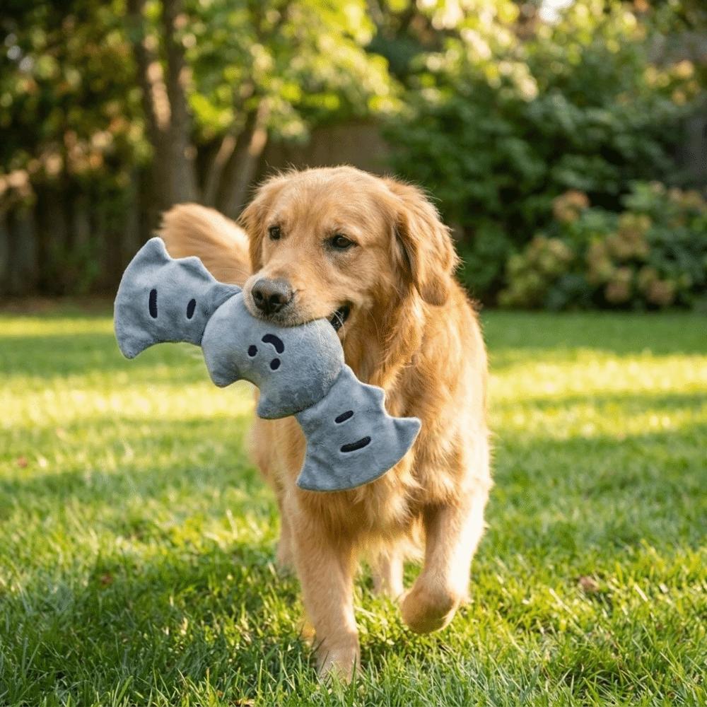 Blaffende Hond Knuffel Kauwspeeltje Zacht Pluche Hond Halloween Speelgoed Piepend Puppy Speeltje Tandenpoetsen