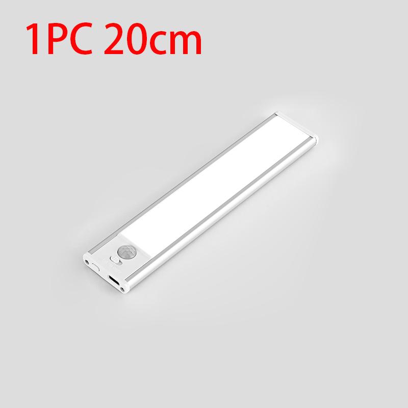 SEAMETAL USB Rechargeable Car LED Light Bar Aluminium Motion Sensor Magnetic Strip Trunk Light Reading Light 20cm