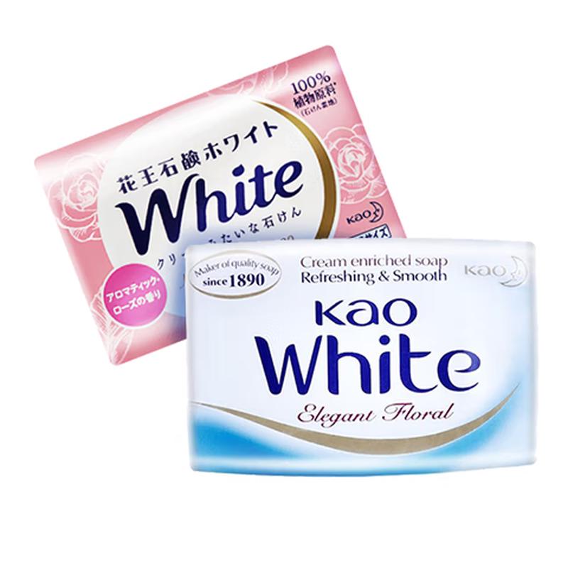 Kao Imported Moisturizing Bath & Face Soap 2-Bar Set