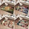 1pc Lady Victoria's Garden Tea Party Carpet Rug for Living Room Bedroom Home Sofa Decoration,Kids Play Non-slip Floor Mat