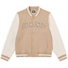 Women's Retro Color-block Knit Baseball Jacket