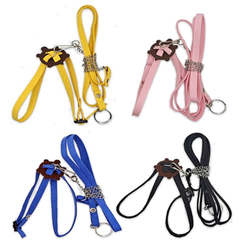 Adjustable Pet Turtle Tortoise Walking Harness Leash Multi Color Chest Strap Outdoor Walking Vest for Small Medium Reptiles