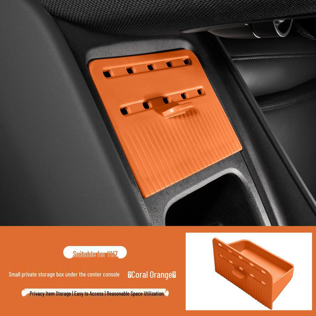 Xiaomi YU7 Car Console Hidden Storage Box with Air Freshener Compatibility