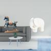 Graceful Equine Elephant Fusion Sculpture Unique Animal Figurine for Desk Living Room Bookcase