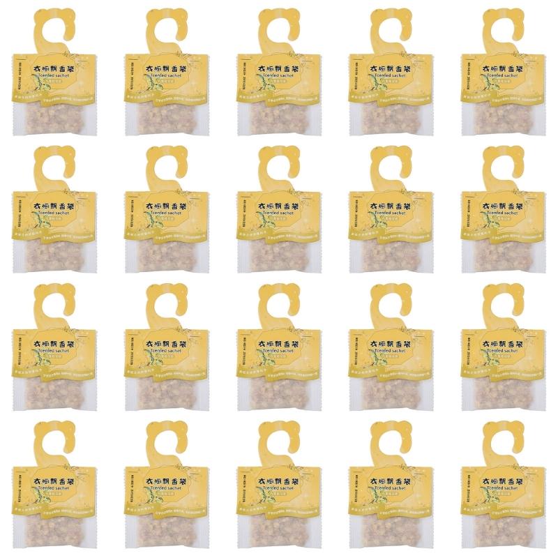 20 Pack Air Freshener Pouches For Closet Drawer Car Bathroom MultiSpace Freshness Maintenance