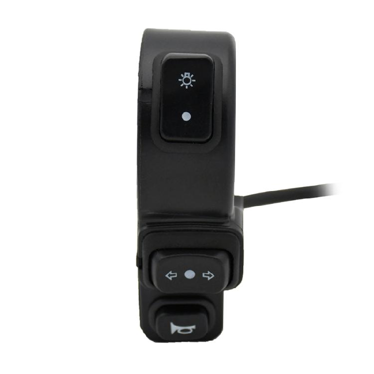 3-in-1 Light Horn Turn Switch Signal Button Set for Scooter Electric Bike ABS-