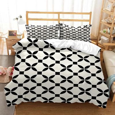 Gitter Chessboard Nordic Style 3D Printed Bedding Queen Bedding Set  D King Size Bedding Set Soft And Comfortable