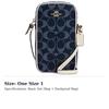 Coach N/S Canvas Crossbody Bags Small Women's Monogram Denim Blue C2943-IMDEI