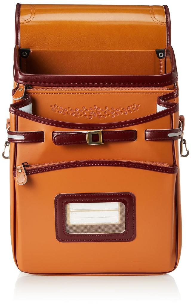 Fuwarii Japanese-made School Backpack, 2021, Fuwarii, Carmine/Burgundy