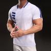 Round Neck Breathable Fashion Casual Short-sleeved T-shirt Fashionable Sports Slim Elastic Fitness Outdoor T-shirt Men