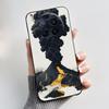 Phone Case For Tecno Camon 40 Premier 5G Bumper Soft Silicone Unique Design Black Case Ins Style Floral Painted Shockproof Cover
