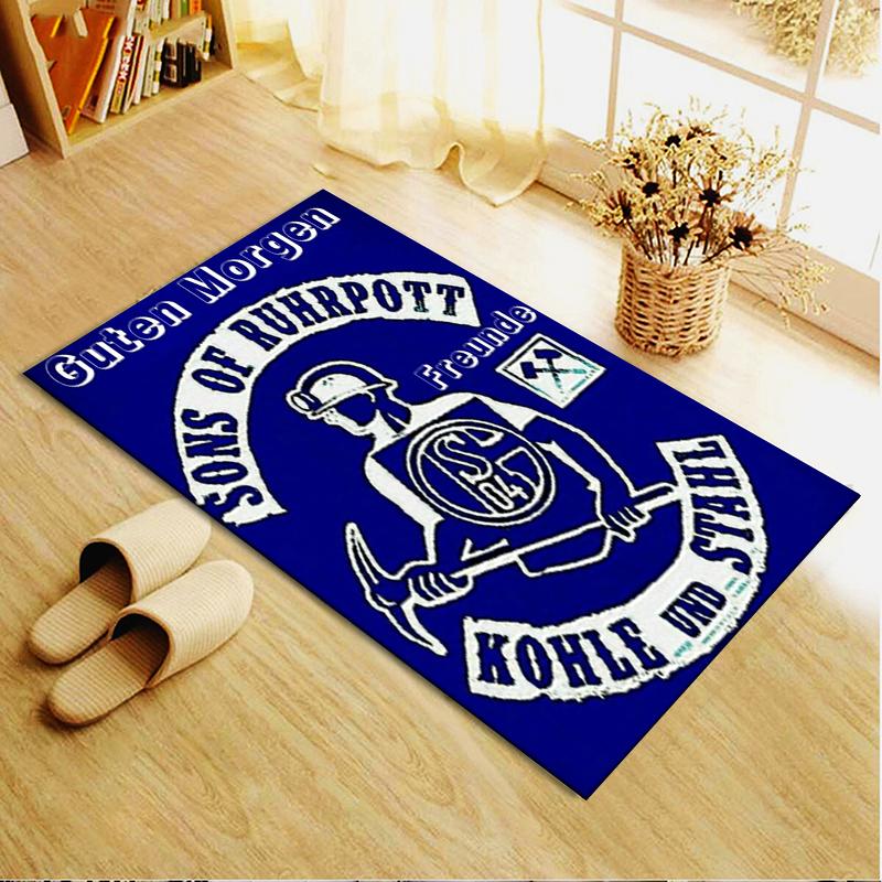 2025 New FC Schalke 04 Carpet Rug for Living Room Bedroom Home Sofa Decoration,Kids play Non-slip Floor Mat49