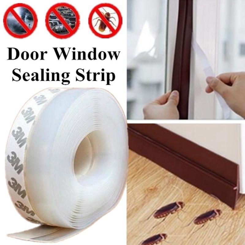 3/5M těsnící páska dna dveří odolná vůči povětrnostním vlivům Gumové těsnění oken odolné proti větru Prachotěsná samolepicí páska na sklo dveří