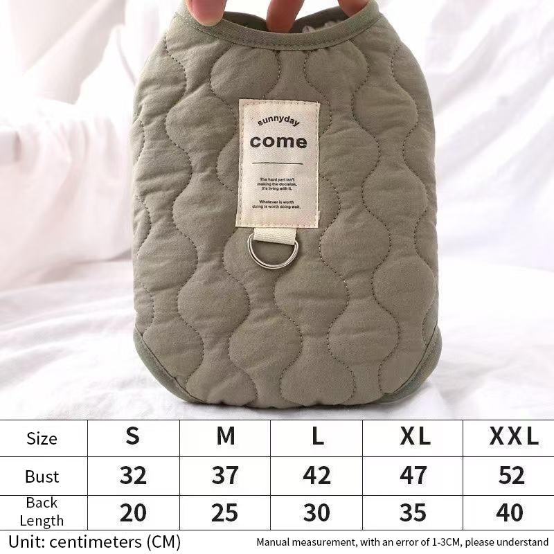 

Зимний жилет для собак, куртка для маленьких и средних собак, кошек, теплая хлопковая одежда, пальто для щенков йорков, чихуахуа, одежда для мальтийского бульдога XL зелёный