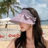 Summer Sun Hat With Butterfly Knot Large Brim For Women Sun Protection