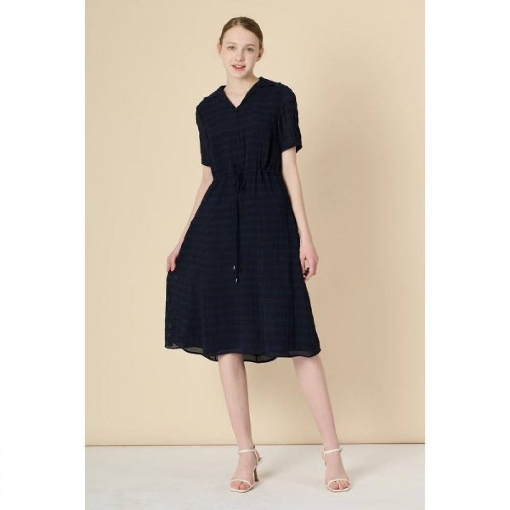 Bcbg Drawstring Dress With Shirt Collar B3m4o622