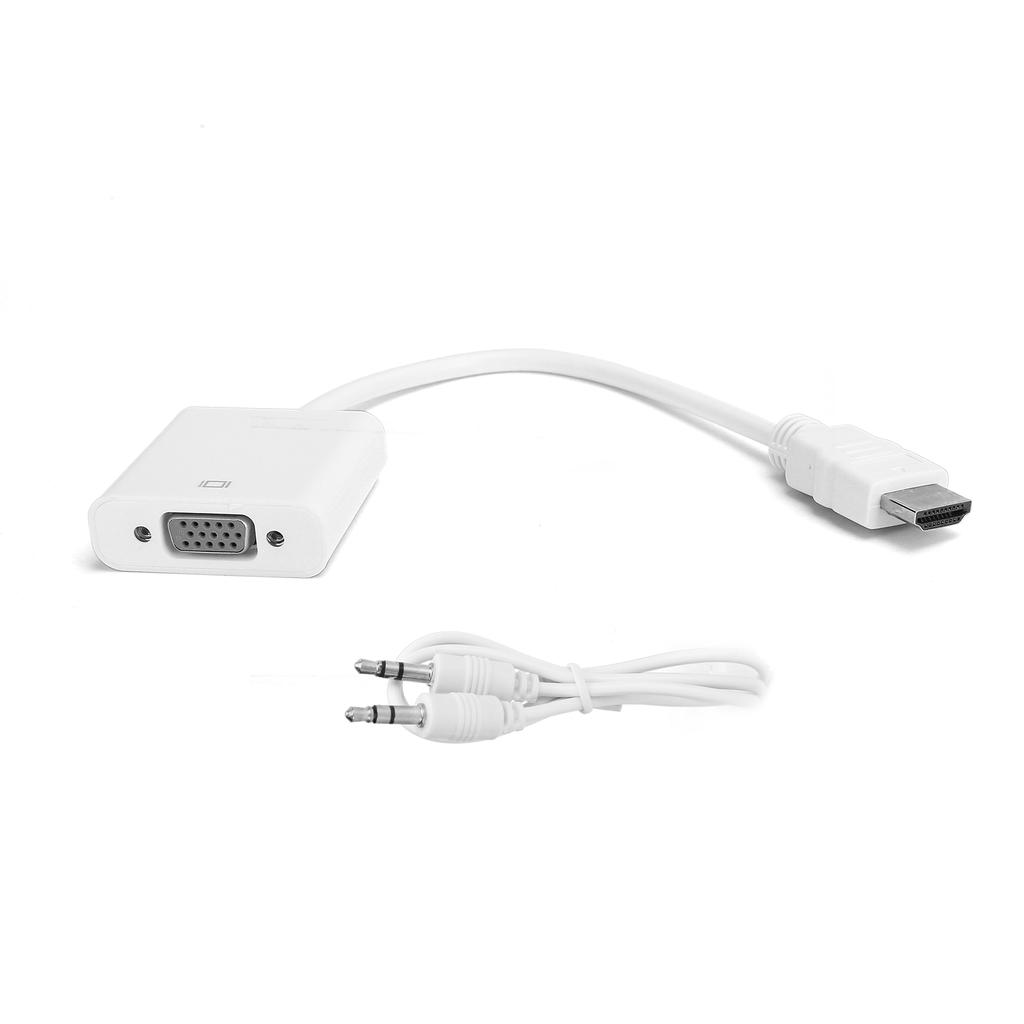 HD Multimedia Interface To VGA Converter Cable with 3.5mm O for ChromebookRaspberry
