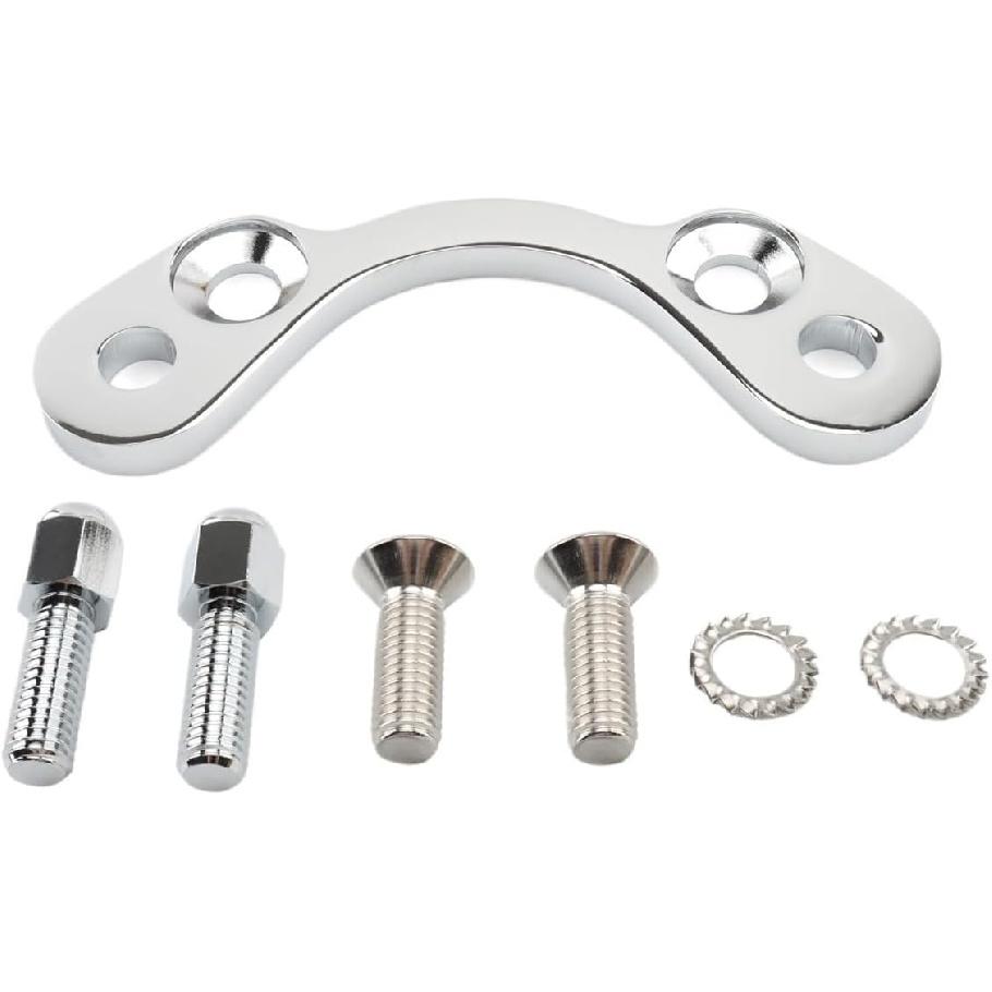 

Motorcycle Handlebar Riser Motorcycle Springer Handlebar Tree Adapter Clamp 3.5 Wide Riser for DNA Paughco MID-USA Hard Drive Springers Chrome