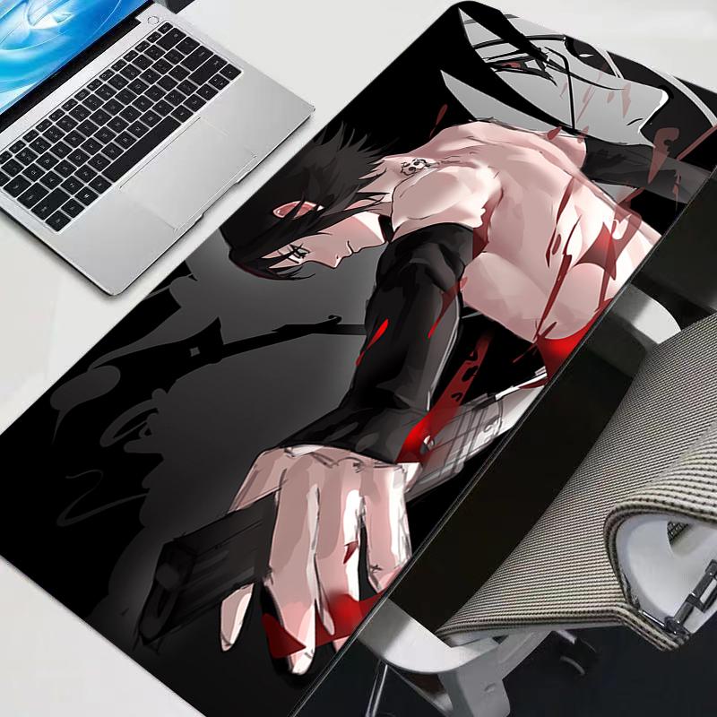 Mouse Pad Large Gamer Gaming Accessories Speed Keyboard Rubber Naruto Lock Edge Desk Mat Laptop Anime Durable Mousepad