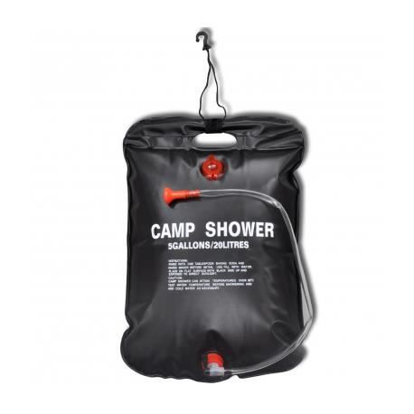 VidaXL Douche solaire d'extérieur de camping 20 L 2 pcs