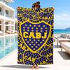 Fußballverein Emblem Strandtuch, Mikrofaser Strandtuch, Perfekt für Pool, Strand, Reisen, Heimdekoration Strandparty Fan Geschenke