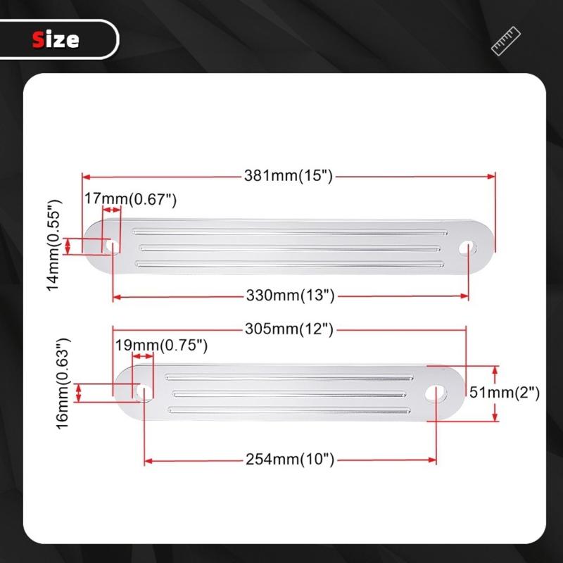 Boat Stern Reinforcement System 15x 2inch / 12 x2inch Size Thickness 3/8” For Secure Bolt Hole Compatibility