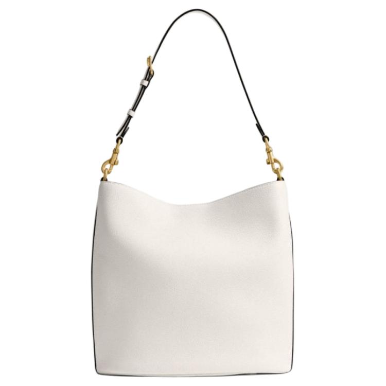 Coach Willow 28 Logo Lock Bucket Bag Women Shoulder Bag White CW624-B4HA
