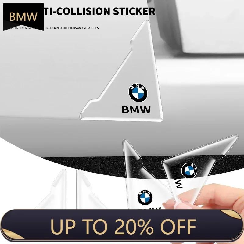 For BMW 2pcs Car Door Corner Cover Anti-Collision Transparent Sticker For bmw e46 e39 e90 e60 e30 f10 f11 f20 f30 g20 g30 x1 x3