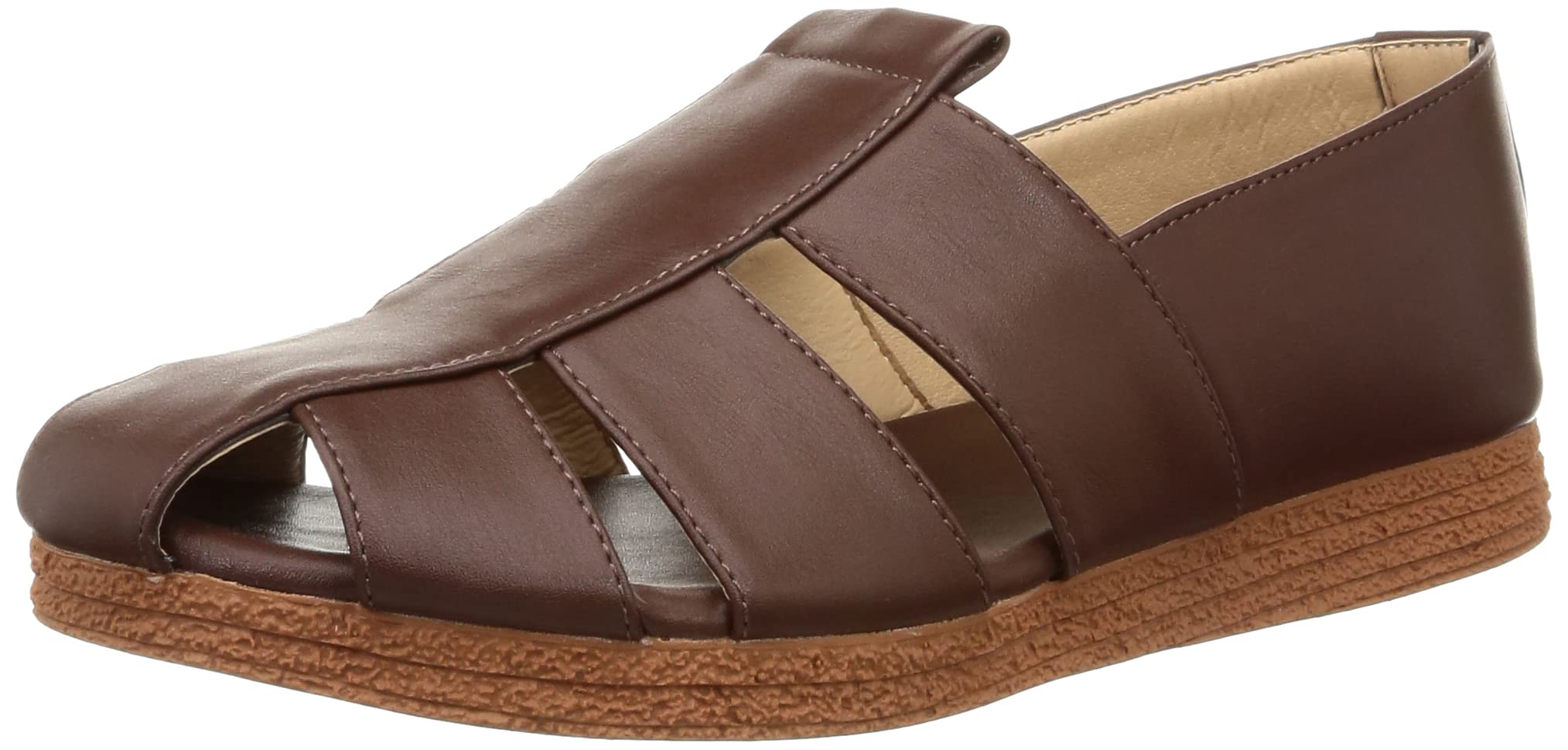 

Plus Lightweight Gurkha Sandals 3564 Dark Brown Large 2E [San-A Feminine] Women s