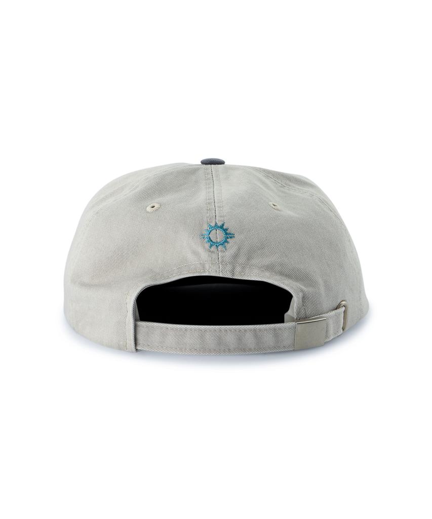 HELLO SUNRISE 90S Logo 6Panel Cap_Light Gray & Charcoal