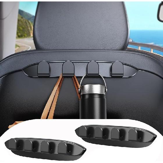 2 Pack Car Seat Hooks For Tesla Model Y Model 3 Accessories 2026 2025 2024   , Purse Hanger For Car, Automotive Seat Back Organizers For Purses Bags,