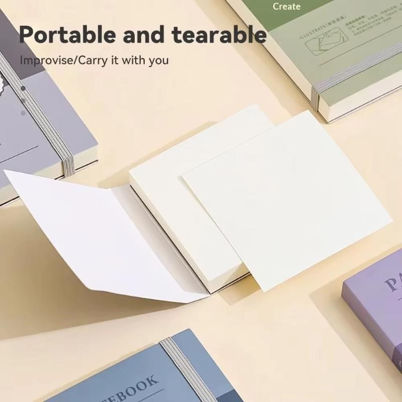 Portable Drawing Sketchbook Thick White Cardboard Mini Convenient And Thickened Art Book For Watercolor Painting