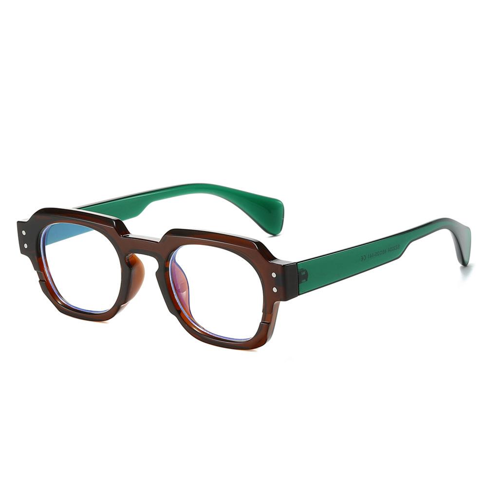 New anti-blue glasses fashionable neutral exquisite good quality square reading fashion flat glasses