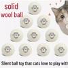 Silent Wool Plush Cat and Dog Toy: Soundless, Bite-Resistant Ball for Self-Entertainment and Physical Exercise.