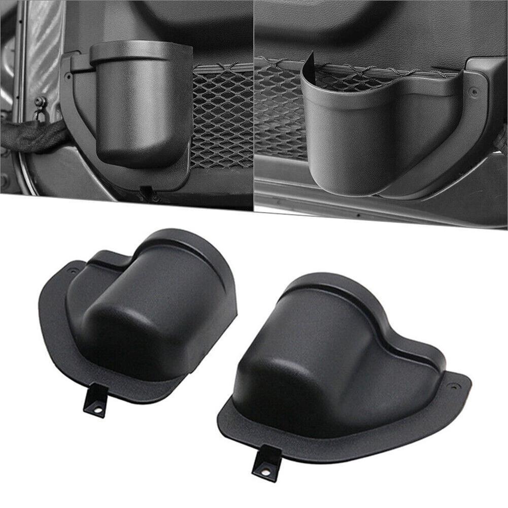 2X Auto Front Door Pocket Storage Box For Jeep Wrangler JL 2018 2019 2020 2021 2022 2023 2024 Stowing Tidying Accessories