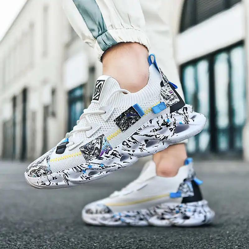 Lace-free Fishnet Male Golf Running Golf Shoes Men Genuine Men's Sneakers Size 46 Sport Runners Deporte Sapatenis Luxary