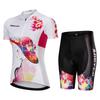 Damen Fahrradtrikot Atmungsaktiv Schnelltrocknend Mountainbike Rennrad Bekleidung Outdoor Sportbekleidung